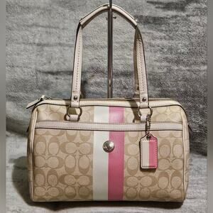 Coach Chelsea Signature Varsity Stripe Bag